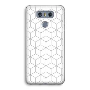 CaseCompany Zwart-witte kubussen: LG G6 Transparant Hoesje