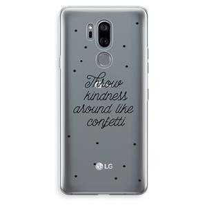 CaseCompany Confetti: LG G7 Thinq Transparant Hoesje