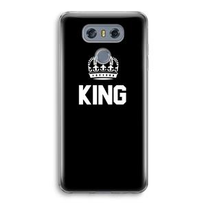 CaseCompany King zwart: LG G6 Transparant Hoesje