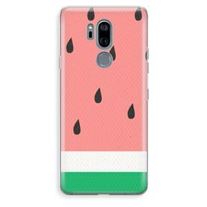 CaseCompany Watermeloen: LG G7 Thinq Transparant Hoesje