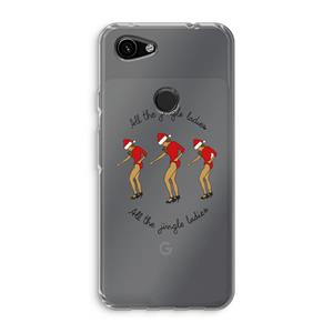 CaseCompany Jingle Ladies: Google Pixel 3a Transparant Hoesje