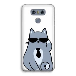 CaseCompany Cool cat: LG G6 Transparant Hoesje