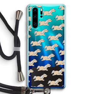 CaseCompany Ponys: Huawei P30 Pro Transparant Hoesje met koord