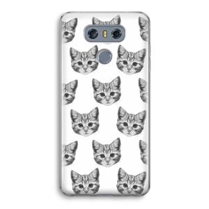 CaseCompany Kitten: LG G6 Transparant Hoesje