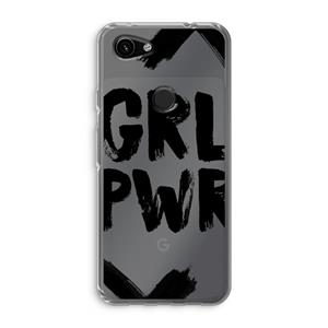 CaseCompany Girl Power #2: Google Pixel 3a Transparant Hoesje