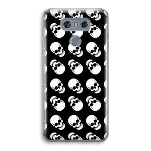 CaseCompany Musketon Skulls: LG G6 Transparant Hoesje