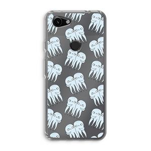 CaseCompany Octopussen: Google Pixel 3a Transparant Hoesje