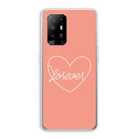 CaseCompany Forever heart: Oppo A94 5G Transparant Hoesje