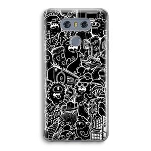 CaseCompany Vexx Black City : LG G6 Transparant Hoesje