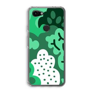 CaseCompany Bushes: Google Pixel 3a Transparant Hoesje
