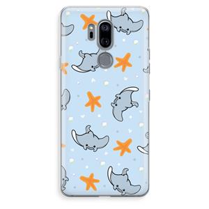 CaseCompany Manta: LG G7 Thinq Transparant Hoesje