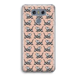 CaseCompany Zwarte poes: LG G6 Transparant Hoesje