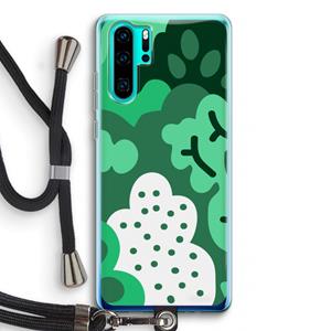CaseCompany Bushes: Huawei P30 Pro Transparant Hoesje met koord