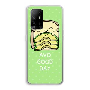 CaseCompany Avo Good Day: Oppo A94 5G Transparant Hoesje