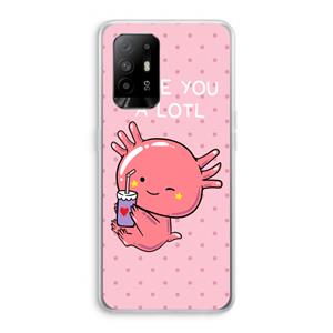 CaseCompany Love You A Lotl: Oppo A94 5G Transparant Hoesje