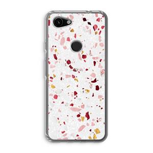 CaseCompany Terrazzo N°9: Google Pixel 3a Transparant Hoesje