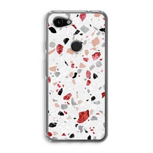 CaseCompany Terrazzo N°12: Google Pixel 3a Transparant Hoesje