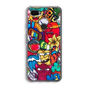 CaseCompany No Rules: Google Pixel 3a Transparant Hoesje