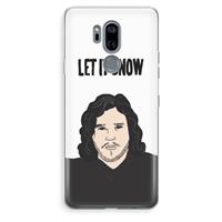CaseCompany Let It Snow: LG G7 Thinq Transparant Hoesje