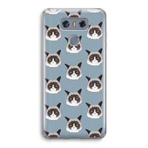 CaseCompany It's a Purrr Case: LG G6 Transparant Hoesje