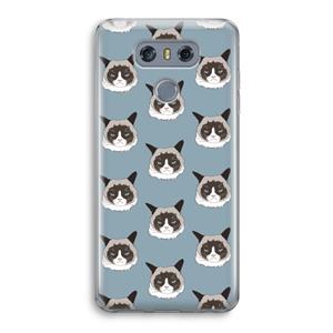 CaseCompany It's a Purrr Case: LG G6 Transparant Hoesje