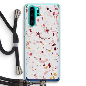 CaseCompany Terrazzo N°9: Huawei P30 Pro Transparant Hoesje met koord