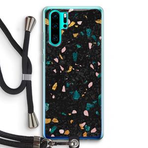 CaseCompany Terrazzo N°10: Huawei P30 Pro Transparant Hoesje met koord
