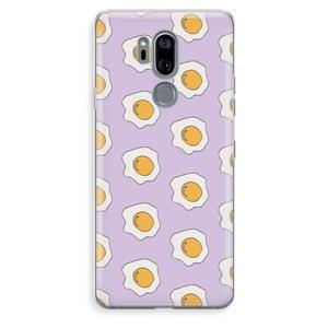 CaseCompany Bacon to my eggs #1: LG G7 Thinq Transparant Hoesje