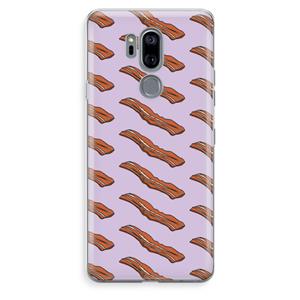 CaseCompany Bacon to my eggs #2: LG G7 Thinq Transparant Hoesje