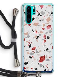 CaseCompany Terrazzo N°12: Huawei P30 Pro Transparant Hoesje met koord