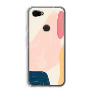 CaseCompany Saturday Flow: Google Pixel 3a Transparant Hoesje