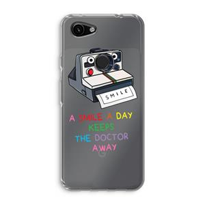 CaseCompany Smile: Google Pixel 3a Transparant Hoesje
