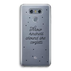 CaseCompany Confetti: LG G6 Transparant Hoesje