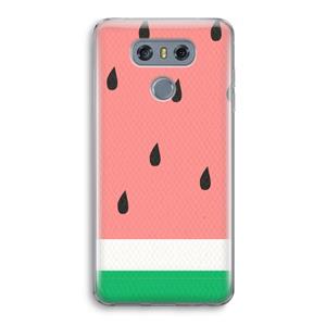 CaseCompany Watermeloen: LG G6 Transparant Hoesje