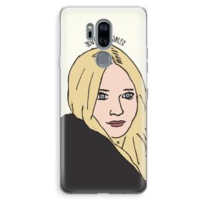 CaseCompany Ashley: LG G7 Thinq Transparant Hoesje