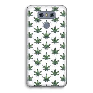 CaseCompany Weed: LG G6 Transparant Hoesje