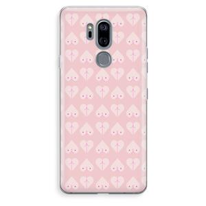 CaseCompany Ass 'n Titties: LG G7 Thinq Transparant Hoesje
