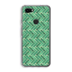 CaseCompany Moroccan tiles 2: Google Pixel 3a Transparant Hoesje