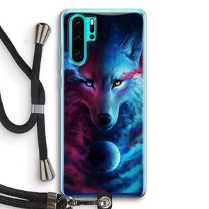 CaseCompany Where Light And Dark Meet: Huawei P30 Pro Transparant Hoesje met koord