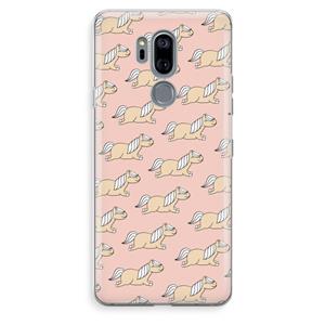 CaseCompany Ponys: LG G7 Thinq Transparant Hoesje