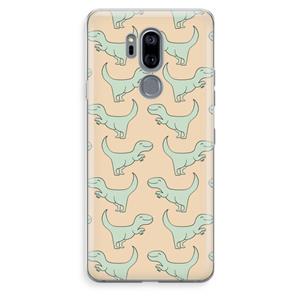 CaseCompany Dinos: LG G7 Thinq Transparant Hoesje