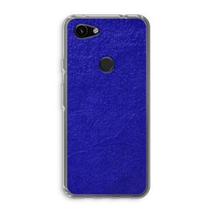 CaseCompany Majorelle Blue: Google Pixel 3a Transparant Hoesje