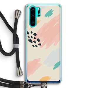 CaseCompany Sunday Chillings: Huawei P30 Pro Transparant Hoesje met koord