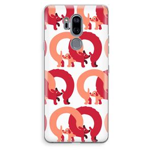 CaseCompany Dogs: LG G7 Thinq Transparant Hoesje
