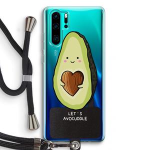 CaseCompany Avocuddle: Huawei P30 Pro Transparant Hoesje met koord