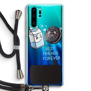 CaseCompany Best Friend Forever: Huawei P30 Pro Transparant Hoesje met koord