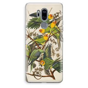 CaseCompany Carolinaparkiet: LG G7 Thinq Transparant Hoesje