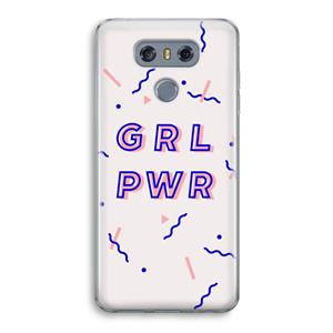 CaseCompany GRL PWR: LG G6 Transparant Hoesje