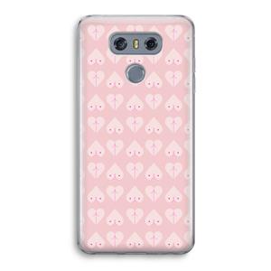 CaseCompany Ass 'n Titties: LG G6 Transparant Hoesje