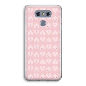 CaseCompany Ass 'n Titties: LG G6 Transparant Hoesje